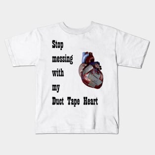 Barenaked Ladies - Duct Tape Heart - dark text Kids T-Shirt